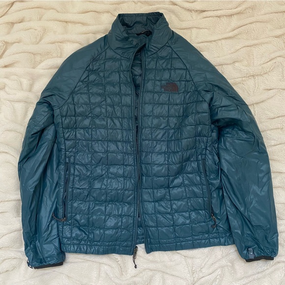 The North Face Men's ThermoBall Eco Snow Triclimate Jacket 3-in-1 grey/blue Sz L - Picture 6 of 14